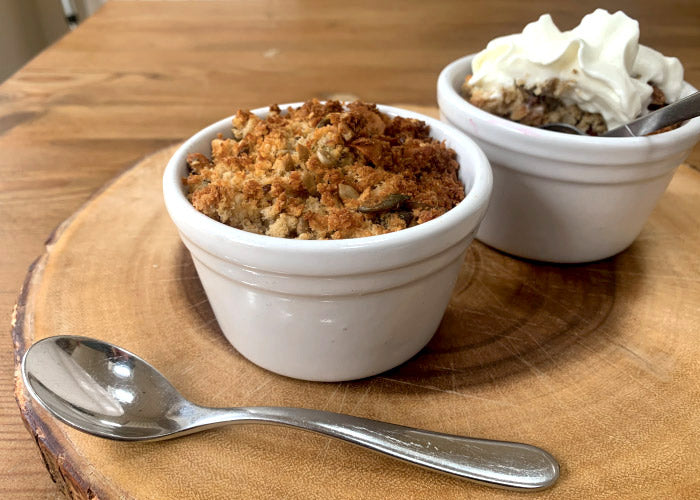 Low carb fruit crumble