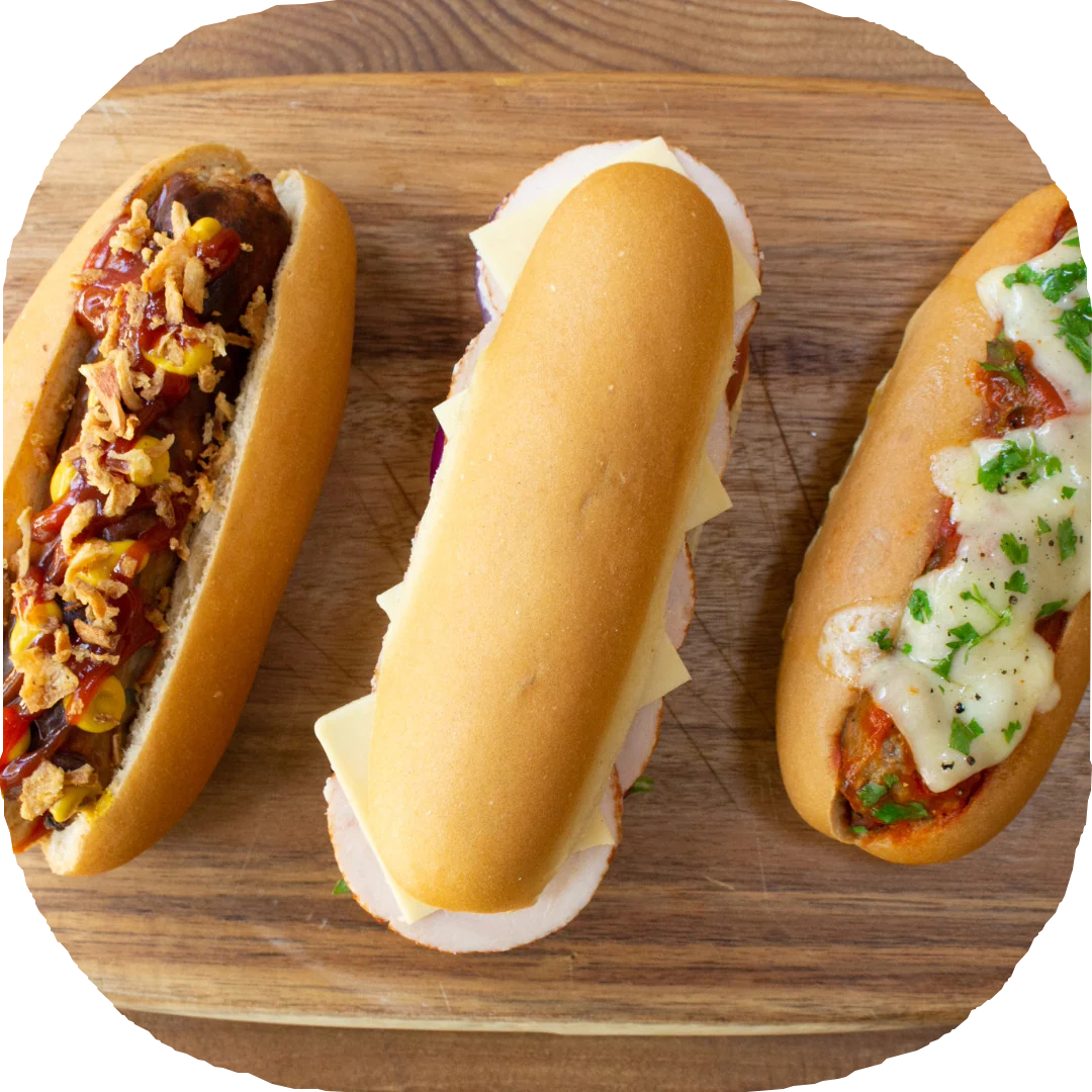 Low-Carb Lighter White Sub Rolls | 4 x 60g