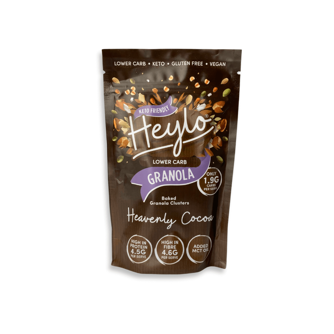 Chocolate Keto Granola | 180g Pouch | Heavenly Cocoa