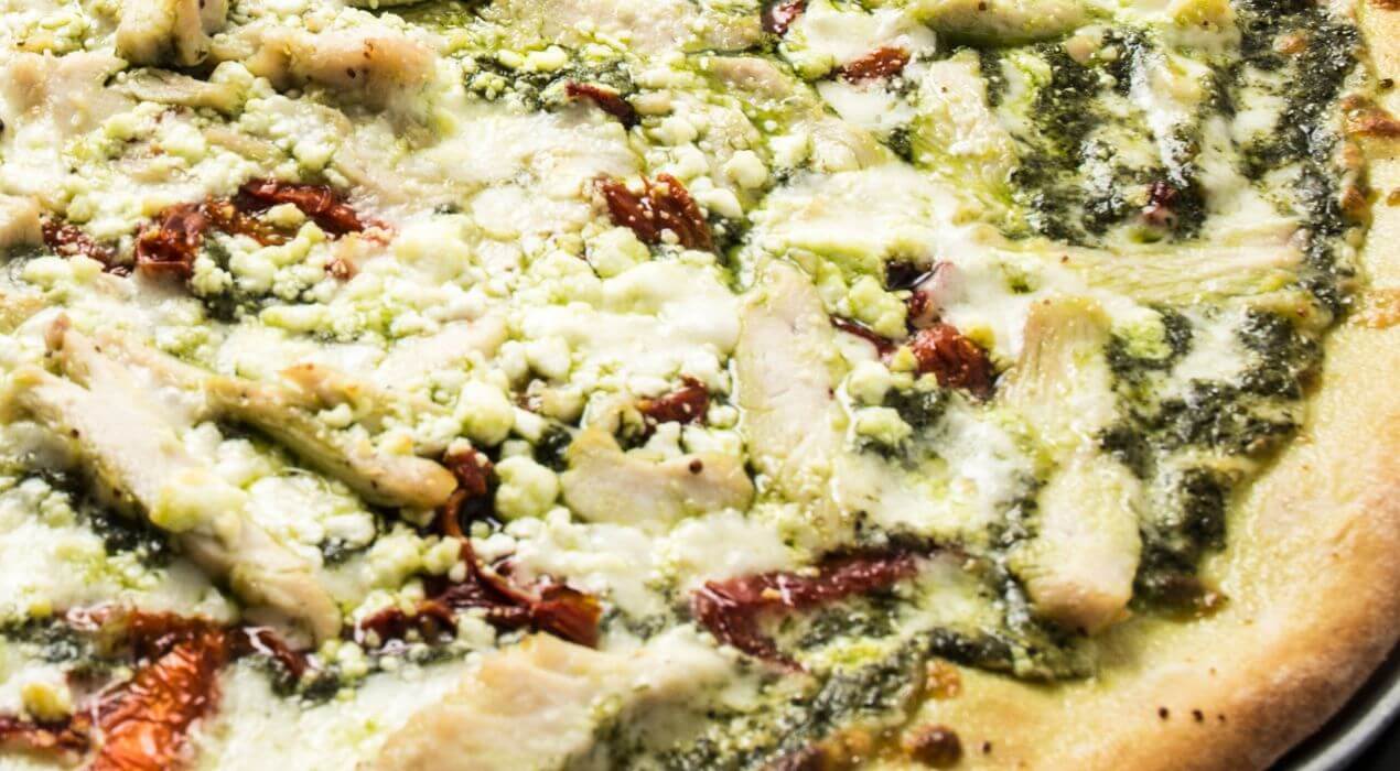 Keto Pesto Chicken Pizza Recipe