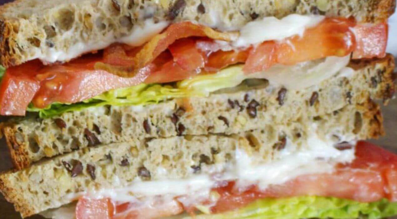 low carb bread - BLT