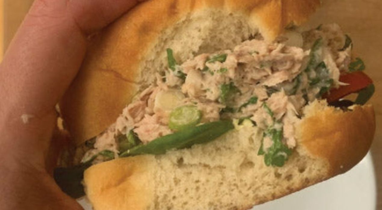 Low carb roll with Tuna Mayonnaise