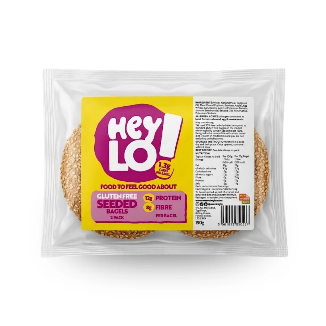 Gluten Free Seeded Bagels | 2 x 75g