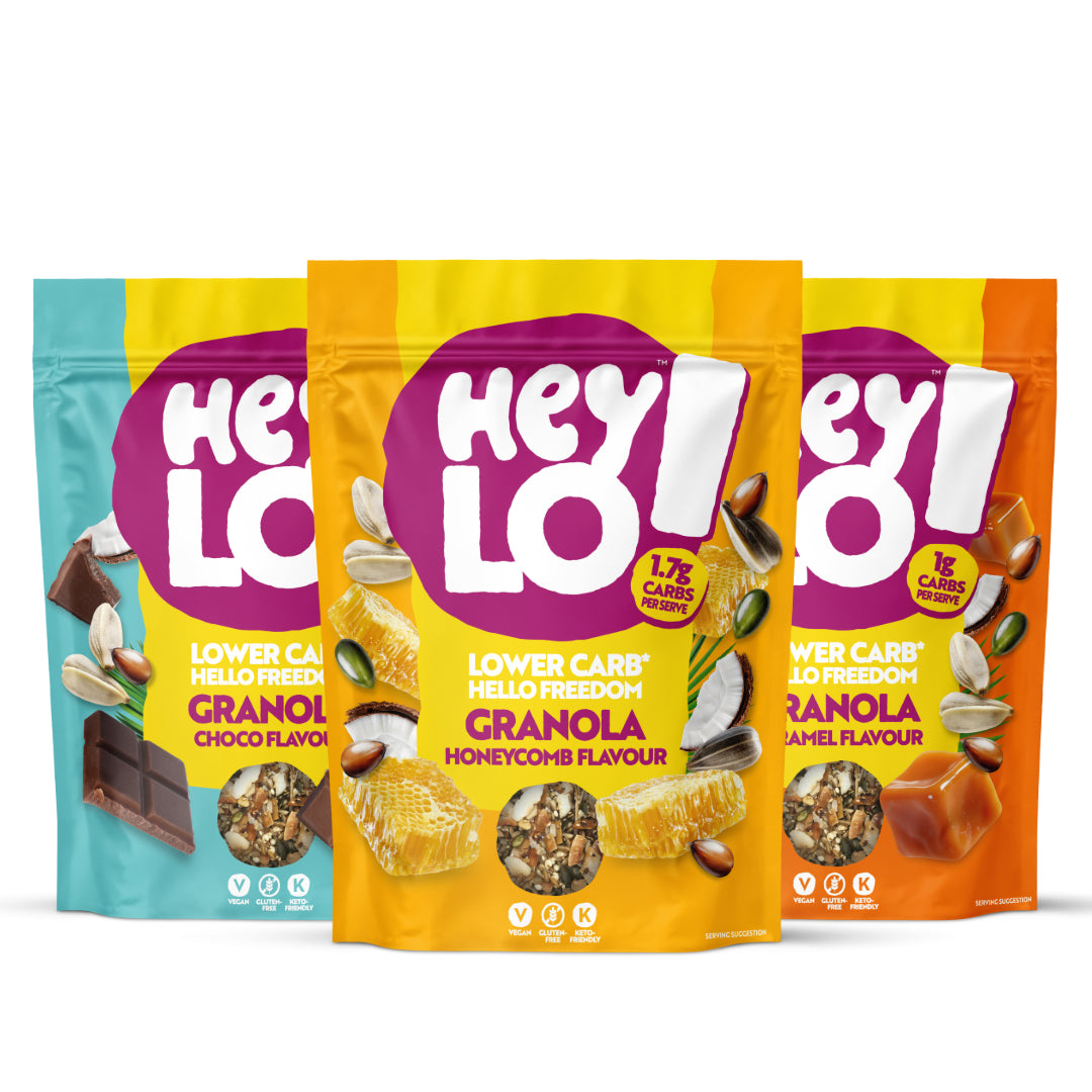 Keto Granola Variety Pack | 3 x 360g pouches