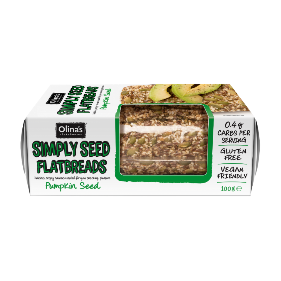 Olina's Bakehouse Keto Flatbread | Pumpkin Seed
