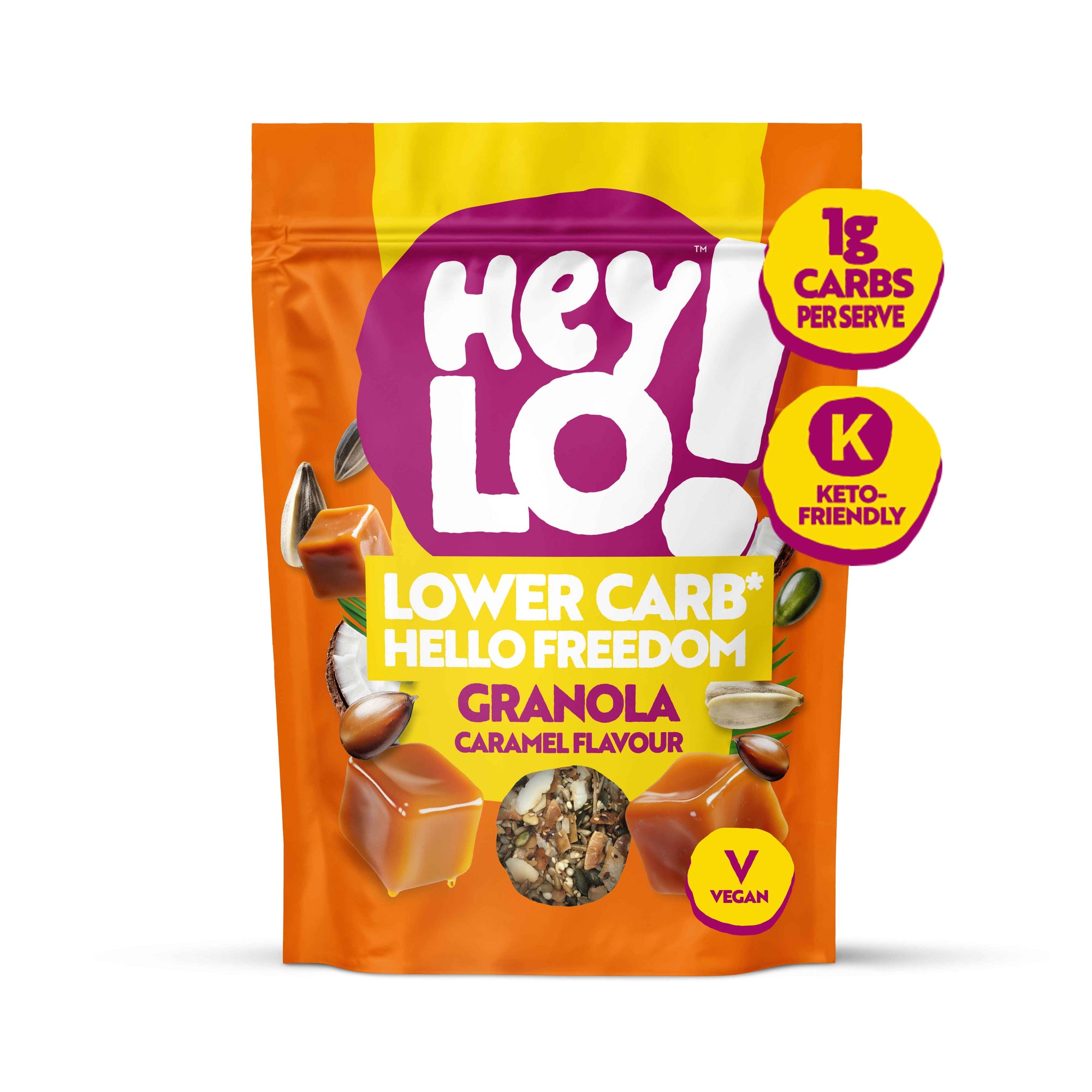 Keto Caramel Flavour Granola | 360g Pouch