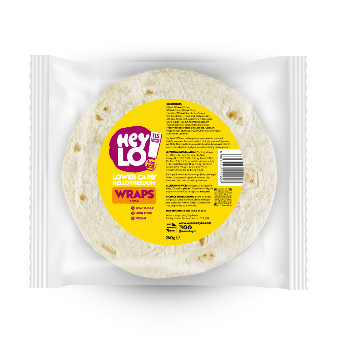 Low-Carb Wraps | Pack of 6 x 40g