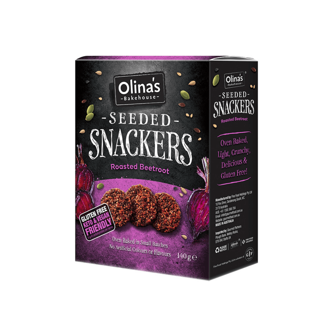 Olina's Bakehouse Seeded Snackers | Roasted Beetroot